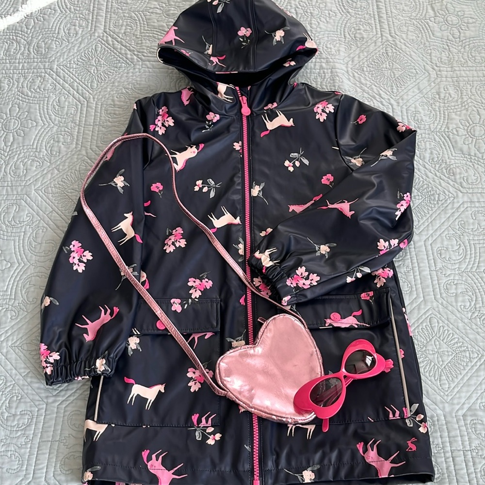 EUC Joules Lined Raincoat - Sz 9